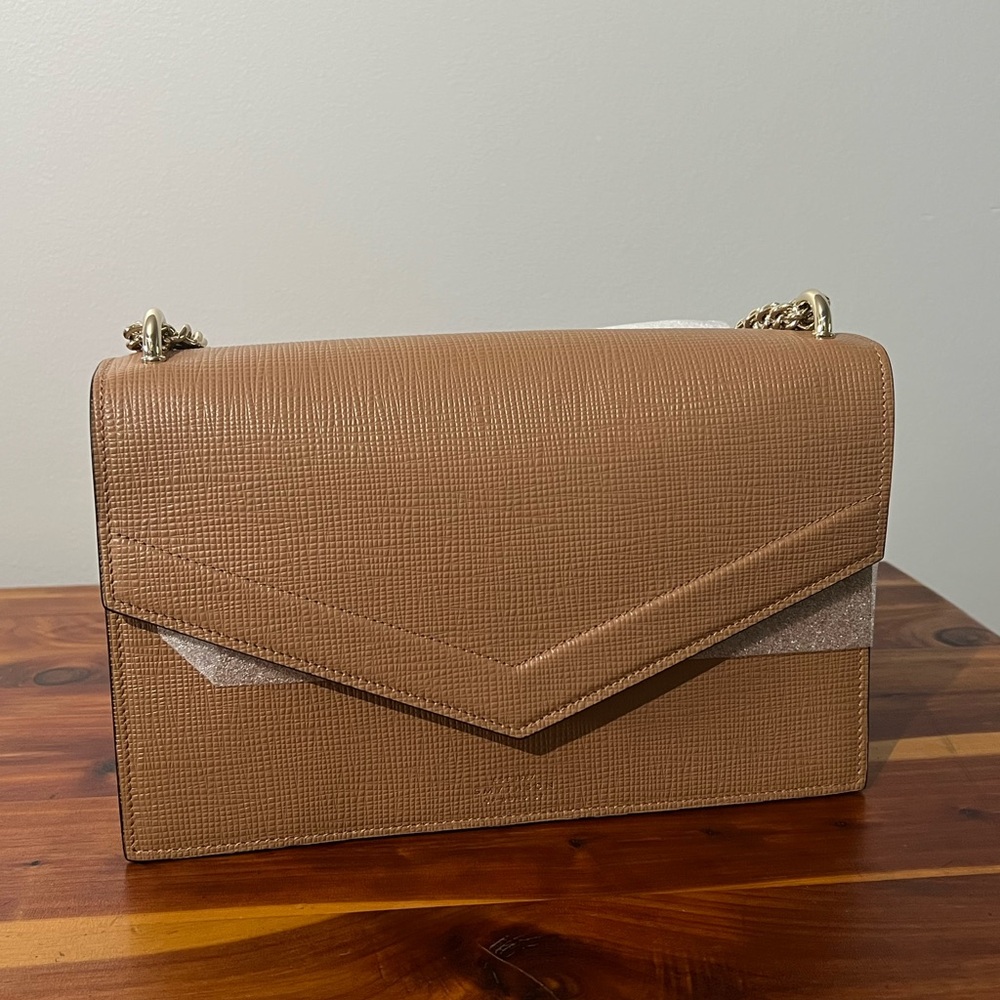 Smythson Tan Crossbody Bag